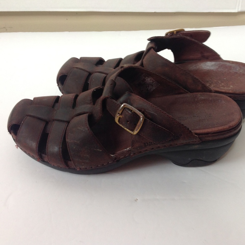 Patagonia Brown Leather Clogs Better Lattice